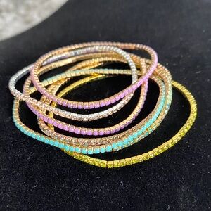 Colorful Stackable Rhinestone Set